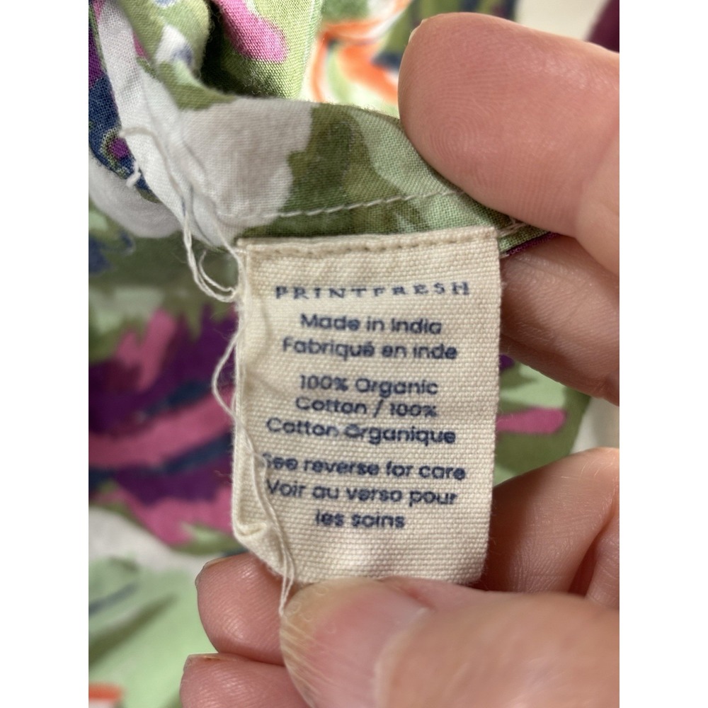 Printfresh Organic Cotton Long Pajama Set "Eat Your Asparagus " Womens 2X EUC - Picture 6 of 15